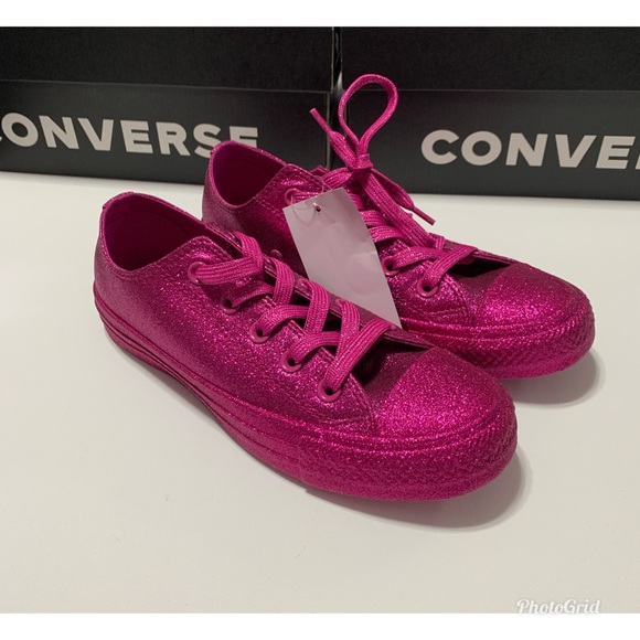 Converse Chuck Taylor All Star Lo Glitter Sneaker - Picture 7 of 12
